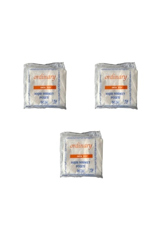 Ordinary Beyaz Market Poşeti Torbası Hışır Atlet Poşet Orta Boy 3 KG 26 x 50 CM