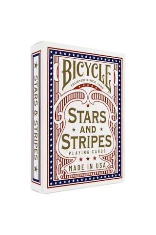 Bicycle Stars And Stripes Yıldızları Ve Çizgileri Premium Oyun Kağıdı İskambil Kartları Destesi