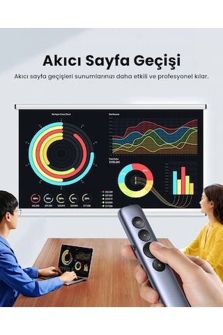 Ugreen Lazer Presenter Kablosuz Sunum Kumandası, 50654