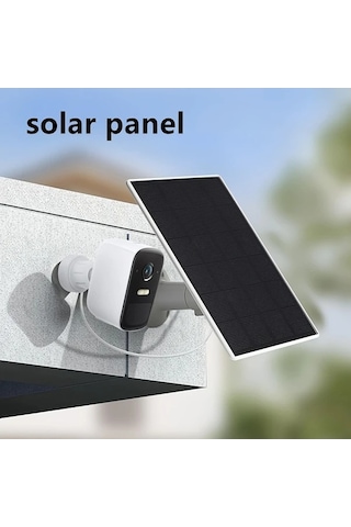 Besthome1 Dream011 2x Beyaz 5v Güneş Paneli, 3x Düşük Voltaj Kamera/fan Şarj İçin 360 Döner Braket Type C Usb