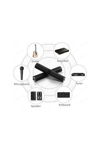 6.35mm 1/4 İnç TRS/TS Bağlayıcı Dişi - Dişi Ses Uzatma Adaptörü