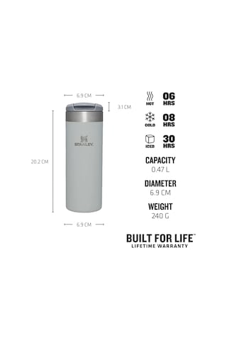 The AeroLight™ Transit Mug .47L / 16oz Rose Quartz Metallic Pembe