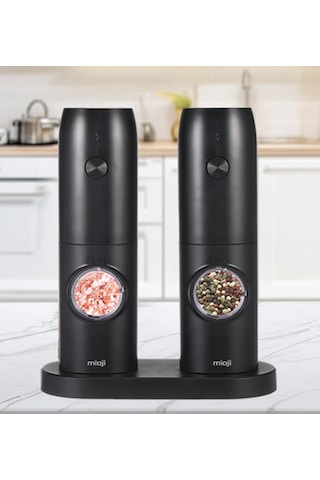 Mioji Mio SG2 Yeni Nesil 600 mAh Şarj Üniteli Işıklı Tuz Karabiber Değirmeni
