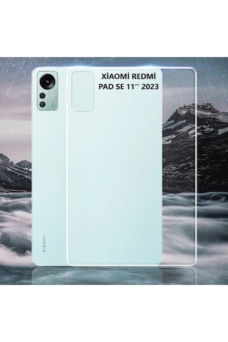 Xiaomi Redmi Pad Se 11 Inç Uyumlu Kılıf Şeffaf Silikon Süper İnce Koruyucu Tasarım Transparan Kılıf