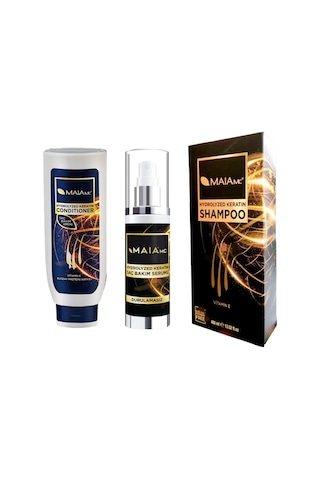 Maia Mc Saç Serumu 100 ML + Keratin Saç Kremi 250 ML + Keratin Şampuan 400 ML