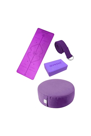 Avessa 4 Parça Pilates Seti No1 Mor