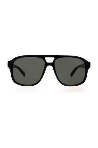 Gucci Gg 1856s 001 57 Erkek Pilot Siyah Kemik Güneş Gözlüğü Siyah