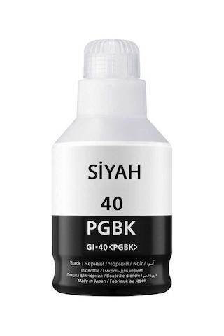 Uyumlu İnk For Canon Gı40 Siyah Şişe Mürekkep 170ml