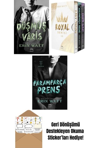 Düşmüş Vâris Royal Serisi 5. Kitap + Paramparça Prens Royal Serisi 2. Kitap + Kâğıt Prenses Royal Serisi 1. Kitap