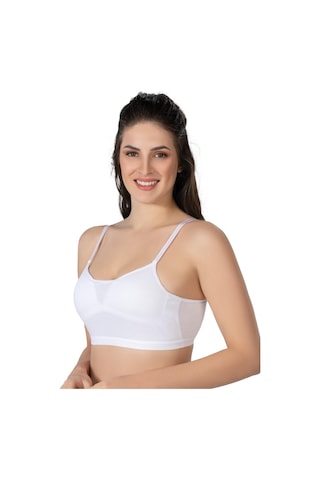 Beyaz Mı Emay 1423 Modal Cotton Kaplı Büstiyer Beyaz