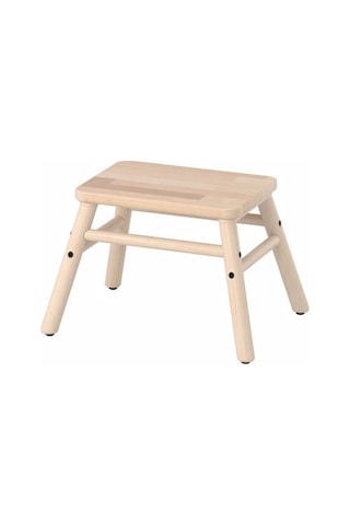 Vılto Banyo Tabure, Masif Huş Meridyendukkan 25 Cm Banyo Bank Basamaklı Tabure Kahverengi