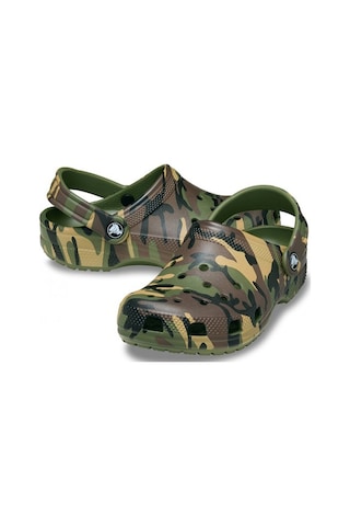 Crocs Classic Camouflage Clog K Erkek Çocuk Terlik Haki