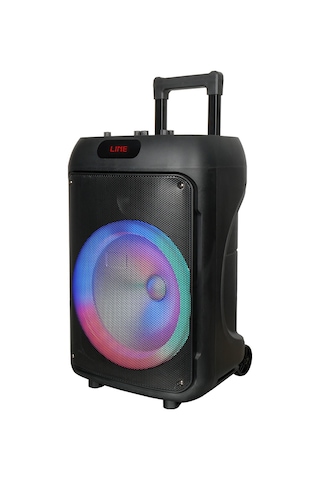 Teknodur Gd-1203 Dijital Led Göstergeli Fm Radyolu Mikrofonlu Rgb Tws 12 İnç Stereo B