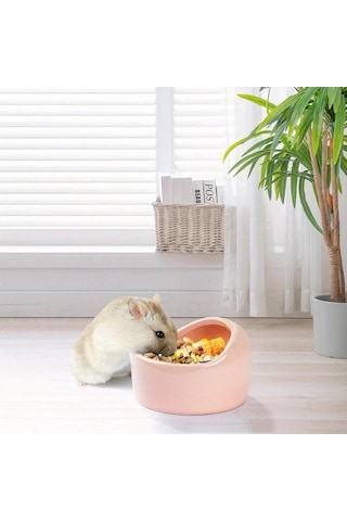 Honeybeeshop 3 Parça Seramik Hamster Kasesi Random Color 3 Pieces Sıçrama Dayanıklı Devrilmez Çiğnemeye Dayanıklı Kolay Temizlenir Hamster Ginepig Chinchilla Kirpi