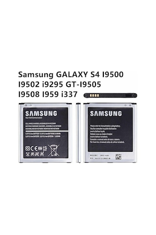 Samsung Galaxy Uyumlu S4 Batarya Pil - İ9500 Batarya -