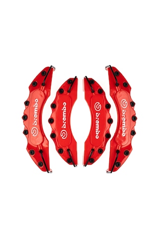 Nissan Kırmızı Brembo 4'lü Kaliper Seti Kabartmalı