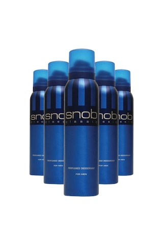Snob Classic Erkek Sprey Deodorant 150 ML x 5 Snob Classic Erkek Sprey Deodorant 150 ML x 5