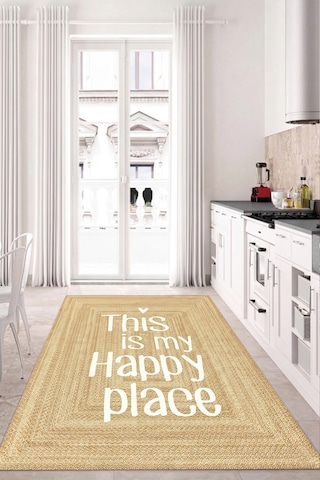 Matted Makinede Yıkanabilir Kaymaz Taban Leke Tutmaz Dijital Salon Halısı Mutfak Halısı Ve Yolluk Çok Renkli