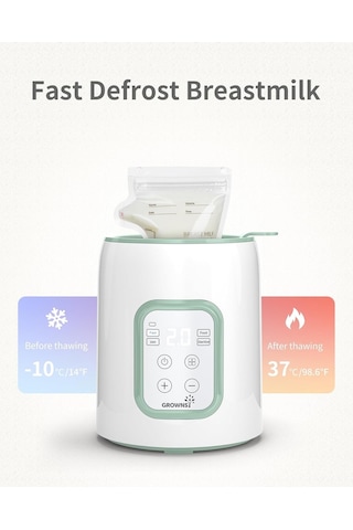 Grownsy 8 i 1 Arada Biberon Isıtıcı Ve Sterilizatör Hızlı Isıtma Besin Koruma Lcd Ekran