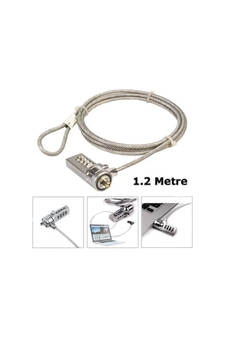 Şifreli Bilgisayar Laptop Kilit Notebook Kilidi 1.2 Metre