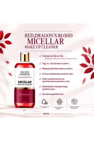Lifeesthetic Red Dragon S Blood Micellar Gözenek Sıkılaştırıcı Makyaj Temizleme Suyu 0