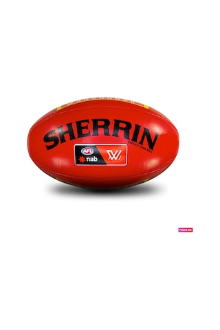 Avessa Sherrin Afl Game Ball American Football Gerçek Deri Kırmızı