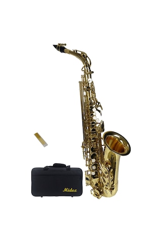Midex Sf-8000 Gold Profesyonel Alto Saksafon Çanta ve Aksesuar Da
