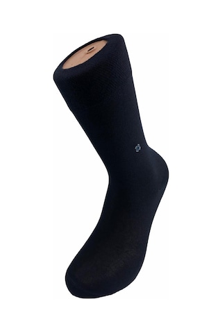 6'lı Yazlık Dikişsiz Pamuklu Erkek Çorabı-Lacivert