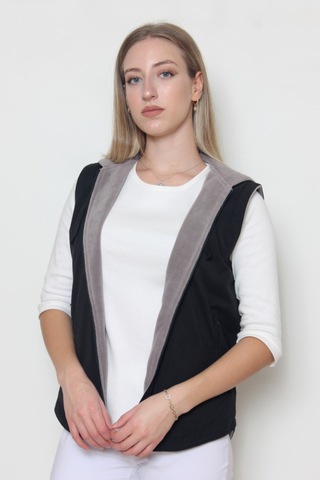 Cottoncool Kadın Içi Polar Yelek Siyah