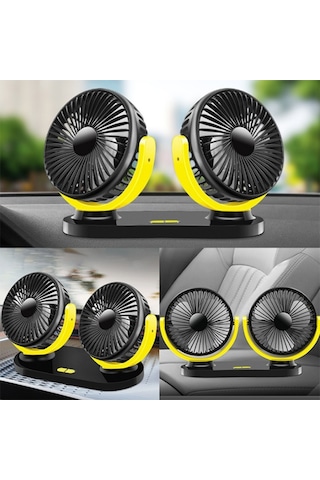 Çift Başlıklı Araç Fanı Oto Fan Vantilatör 12V 24V (551327104)
