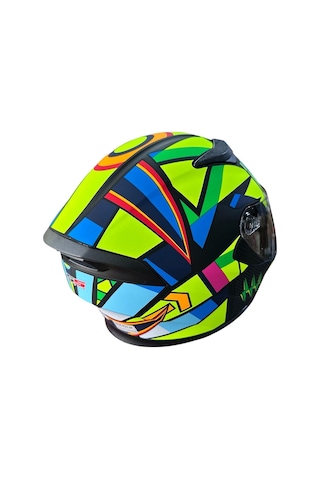 Ls5 Fullface Güneş Vizörlü Kask Sarı - Siyah