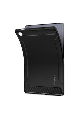 Galaxy Tab A7 Kılıf Uyumlu Spigen Rugged Armor - Black