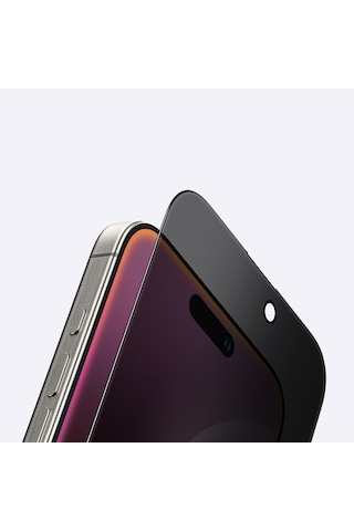 Apple Uyumlu iPhone 16 Plus Amazingthing Radix Privacy Hayalet Cam Ekran Koruyucu Siyah