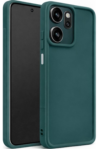 Infinix Smart 9 Ve Hot50i Ve X6531 Ve Smart9hd Uyumlu Kamera Çıkıntılı Mat Silikon Telefon Kılıfı Yeşil