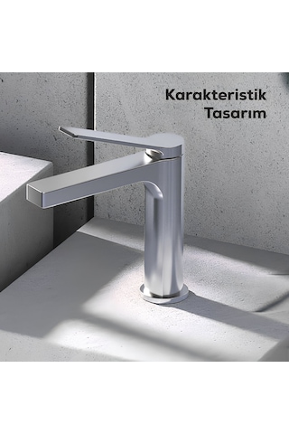 Creavit Ritmo Lavabo Banyo Eviye Bataryası 3'lü Set RT1500-RT2500-RT8500 Krom