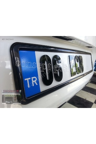 Tüvtürk Onayli. Piyano Black Plakalık 2Adet Isimsiz Plakalık 228108832