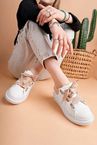 Luis A Costa Lc105 Bej/beyaz Bağcıklı Kadın Ayakkabı Renkli