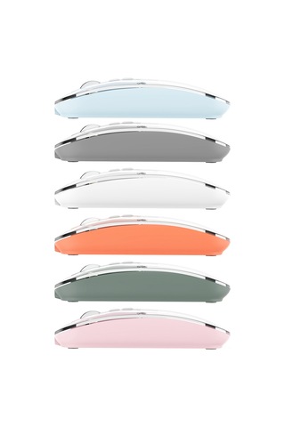 Springsun Turuncu Şeffaf Kablosuz Mouse 2.4g Şarj Edilebilir Tek Modlu Optik Usb Alıcı Diğer