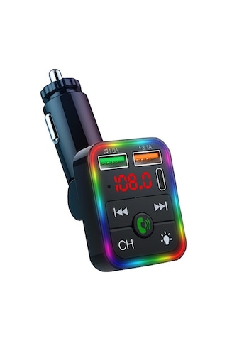 Concord C618 Rgb Pd18 Qc3.1a Şarj Bluetooth 5.1v Fm Transmitter