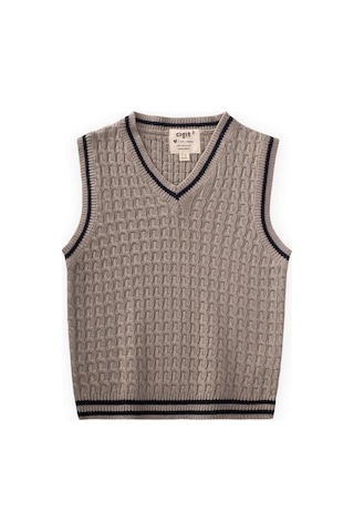 Saş Örgü Triko Süeter 3-9 Yaş Bej Bej