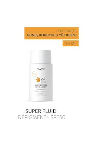 Babe Super Fluid Depigment + Leke Karşıtı Koruyucu Güneş Kremi SPF50 50 ML
