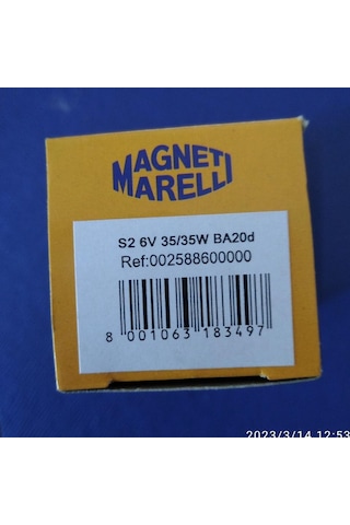 6V 35/35 W BA20D FAR AMPULU Bosch  TIPI MARELLİ