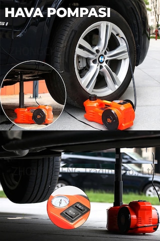 Robo Elektrikli Hidrolik Kriko Hava Pompası Bijon Anahtarı