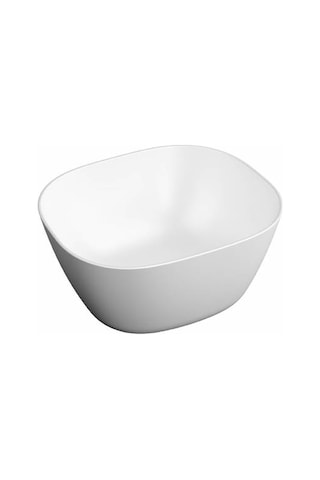 VitrA Plural Kare Yüksek Çanak Lavabo Mat Beyaz 7811B401-0016