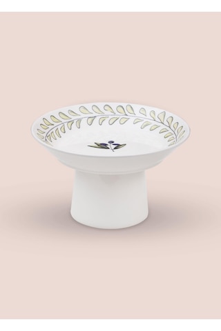 The Mia Olivos Ayaklı Servis Tabağı 20 Cm Çok Renkli
