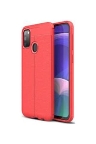 Galaxy M30S Kılıf Zore Niss Deri Desenli Silikon Kılıf