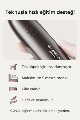 Artero Instruktor Rf Educator Ultrasonik Köpek Havlama Önleyici Eğitim Kumandası