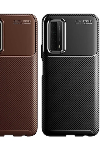Huawei P Smart 2021 Kılıf Zore Negro Silikon Kapak Lacivert