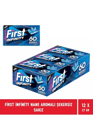 First Infinity 60 Dakika Nane Aromalı Şekersiz Sakız 12'li