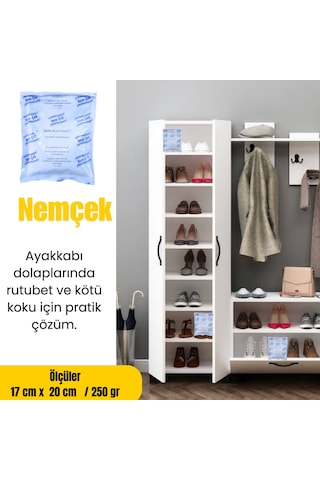 Nemçek Nem Alıcı Tutucu Rutubet Giderici Önleyici Korozyon Önleyici Koku Giderici 250 GR X (5 Paket)